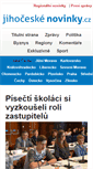 Mobile Screenshot of jihoceskenovinky.cz